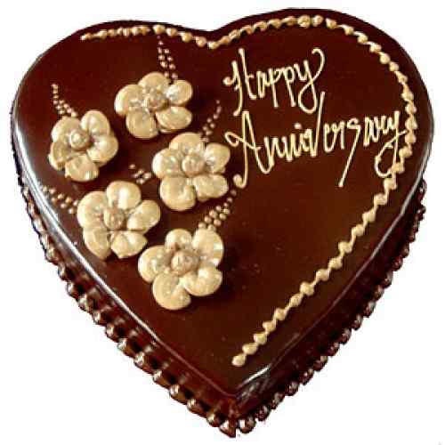 Chocolate Heart Cake Delivery in Faridabad