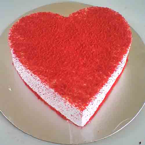 Heart Shape Red Velvet Cake Delivery in Faridabad