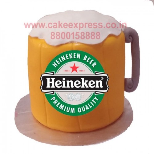 Beer Mug Fondant Cake Delivery in Faridabad