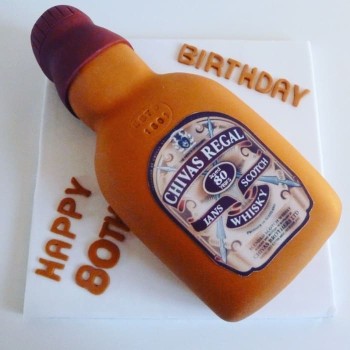 Chivas Regal Whiskey Bottle Designer Cake Chivas Regal Whiskey Bottle Designer Cake