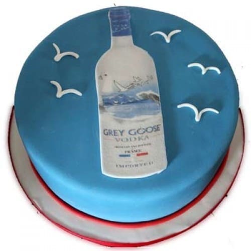 Grey Goose Vodka Themed Cake Delivery in Faridabad