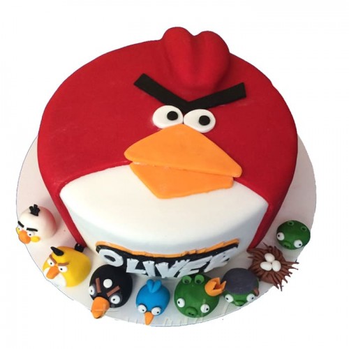 Cute Angry Bird Cake Delivery in Faridabad