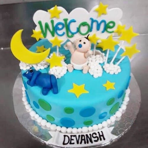 Baby Shower Customized Cake Delivery in Faridabad