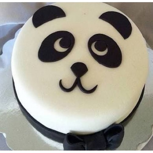 Panda Face Fondant Cake Delivery in Faridabad