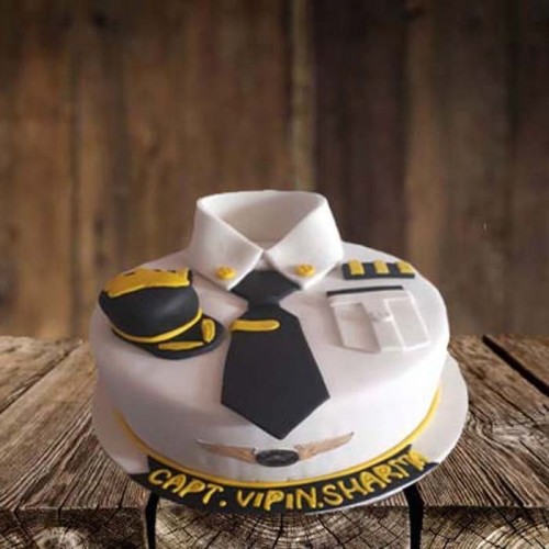 Airline Pilot Dress Customized Cake Delivery in Faridabad