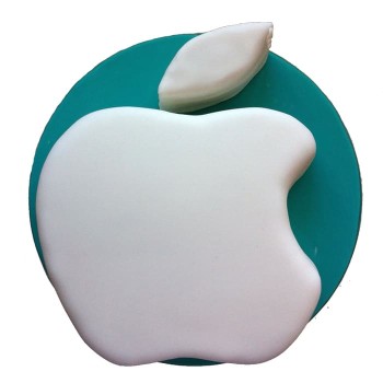 Apple Logo Fondant Cake Apple Logo Fondant Cake