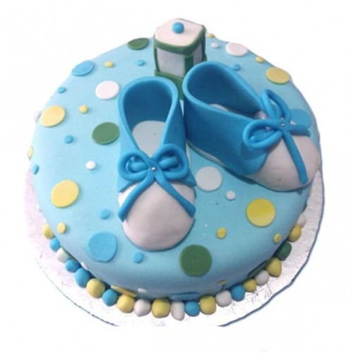 Baby Shower Fondant Cake Delivery in Faridabad