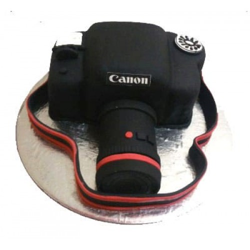 Canon DSLR Camera Fondant Cake Delivery in Faridabad