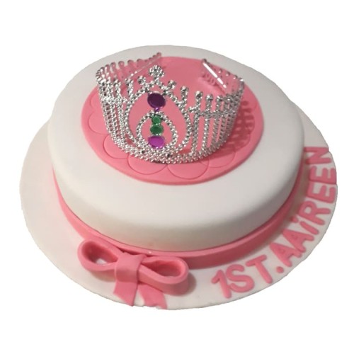 Crown Themed Fondant Cake Delivery in Faridabad