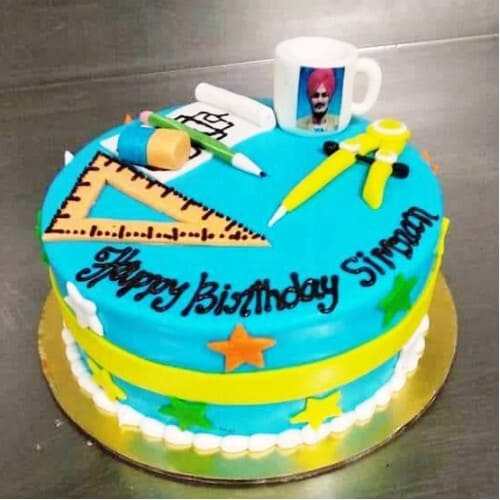 Engineer Themed Fondant Cake Delivery in Faridabad