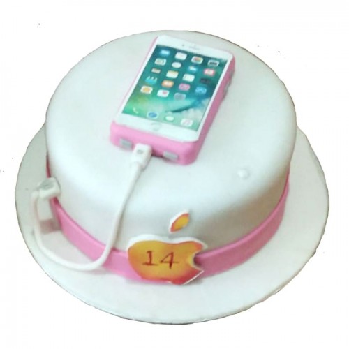 iPhone Themed Fondant Cake Delivery in Faridabad