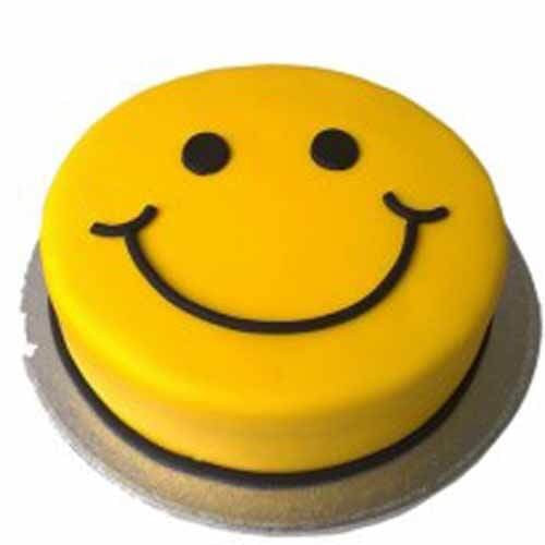 Smiley Fondant Cake Delivery in Faridabad