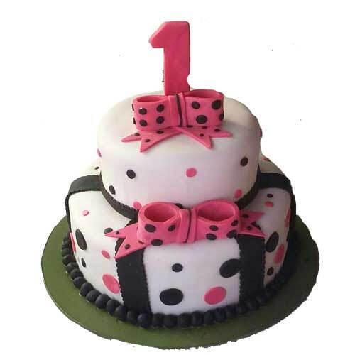 First Birthday Fondant Cake Delivery in Faridabad