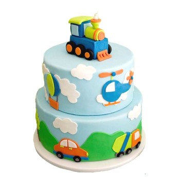 Transportation Themed Customized Birthday Cake Transportation Themed Customized Birthday Cake