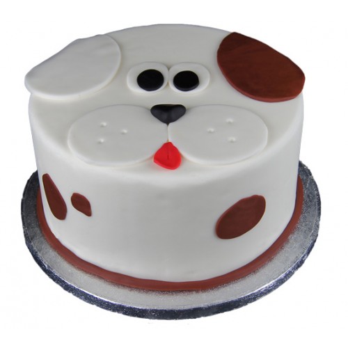 Puppy Face Fondant Cake Delivery in Faridabad