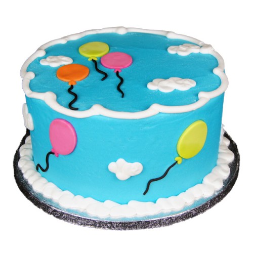 Balloons Theme Fondant Cake Delivery in Faridabad