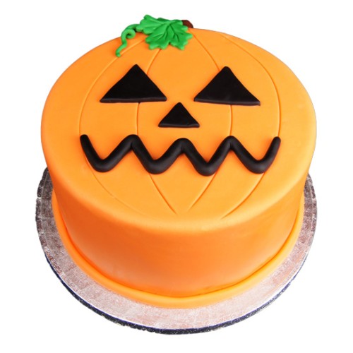 Halloween Pumpkin Fondant Cake Delivery in Faridabad