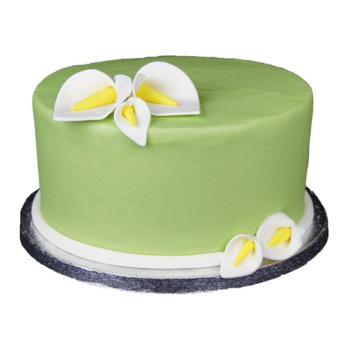Lily Theme Fondant Cake Delivery in Faridabad