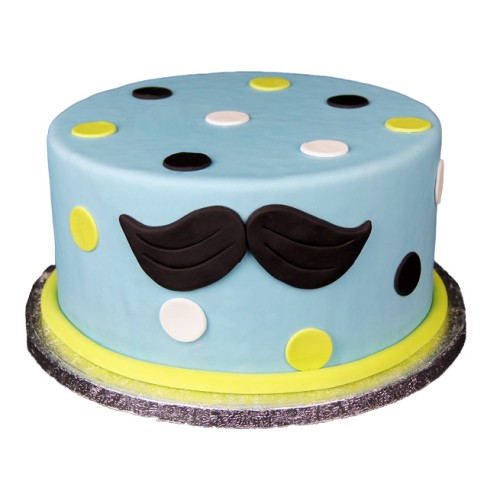 Mustache Theme Cake Delivery in Faridabad
