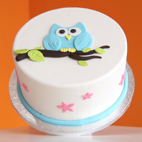Owl Theme Designer Cake Delivery in Faridabad