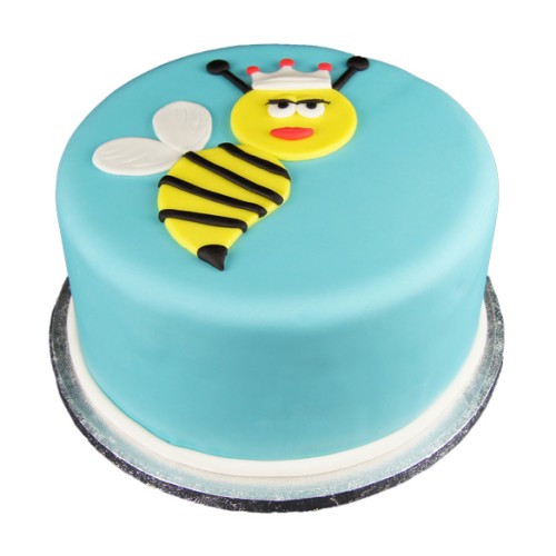 Queen Bee Theme Fondant Cake Delivery in Faridabad