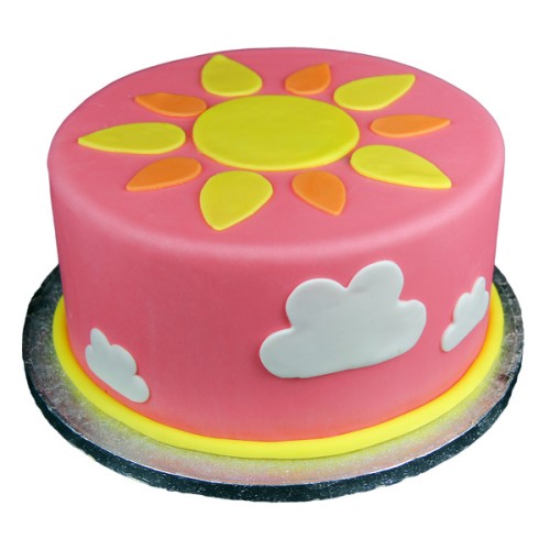 Sunshine Theme Fondant Cake Delivery in Faridabad
