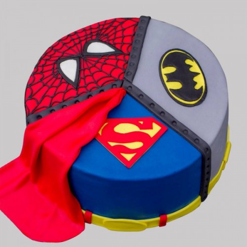 Dynamic Avengers Fondant Cake Delivery in Faridabad