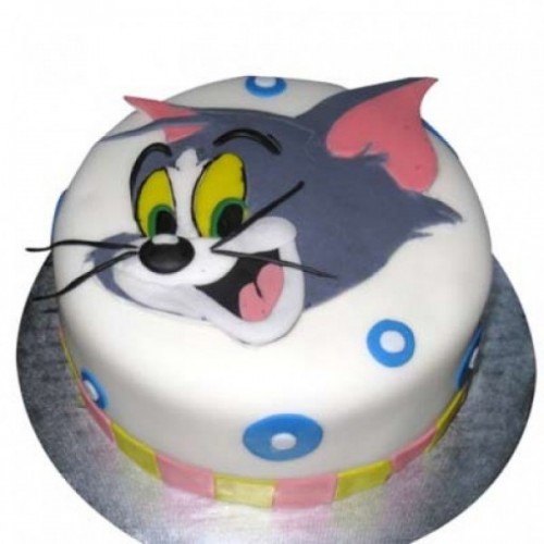 Tom Cat Theme Fondant Cake Delivery in Faridabad