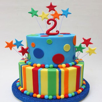2 Tier Birthday Designer Cake 2 Tier Birthday Designer Cake