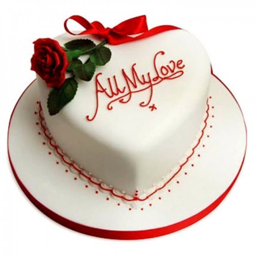 All My Love Fondant Cake Delivery in Faridabad