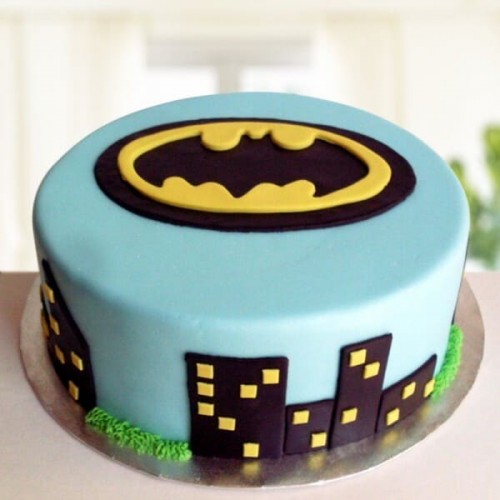 Batman Theme Fondant Cake Delivery in Faridabad