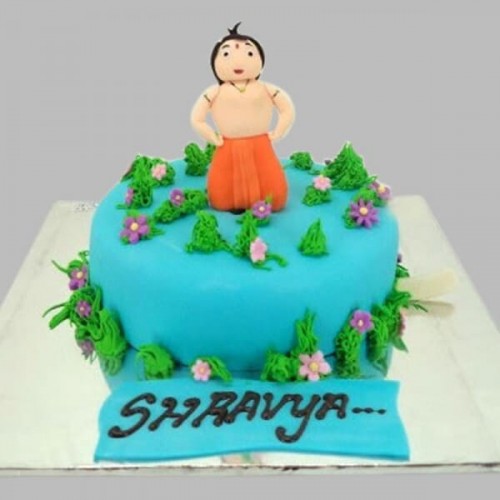 Chhota Bheem Fondant Cake Delivery in Faridabad