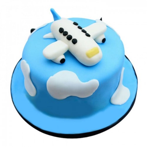 Cute Airplane Fondant Cake Delivery in Faridabad