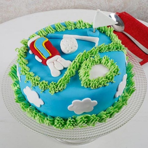 Designer Golf Semi Fondant Cake For Dad Delivery in Faridabad