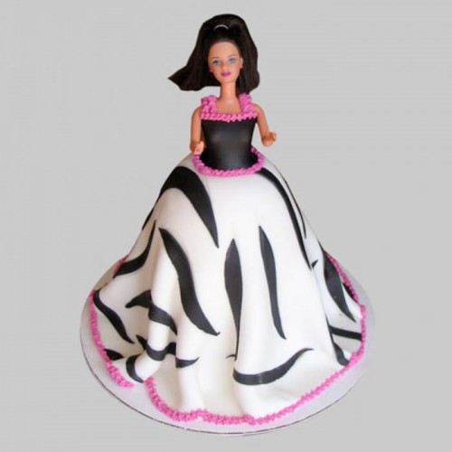 Elegant Barbie Fondant Cake Delivery in Faridabad