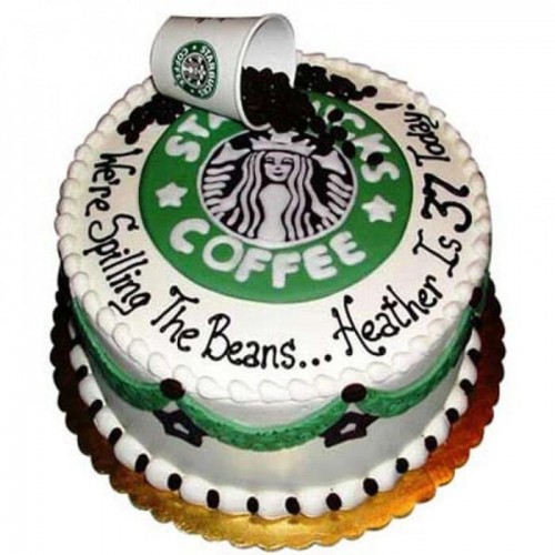 Excess Starbucks Fondant Cake Delivery in Faridabad