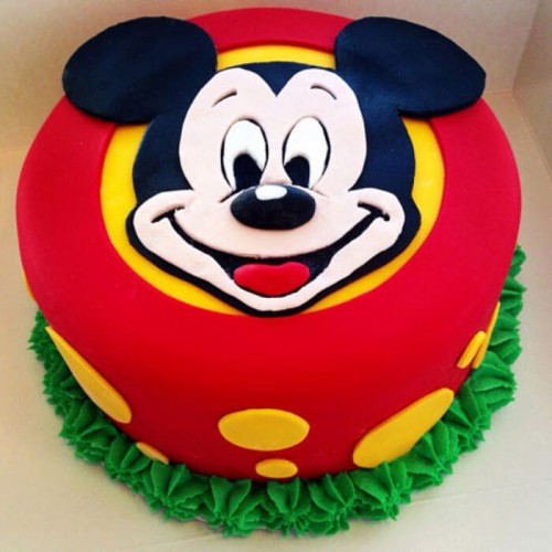 Fabulous Mickey Mouse Fondant Cake Delivery in Faridabad