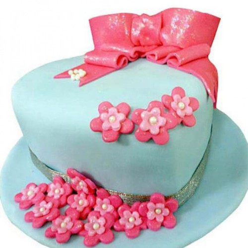 Fondant Heart Designer Cake Delivery in Faridabad