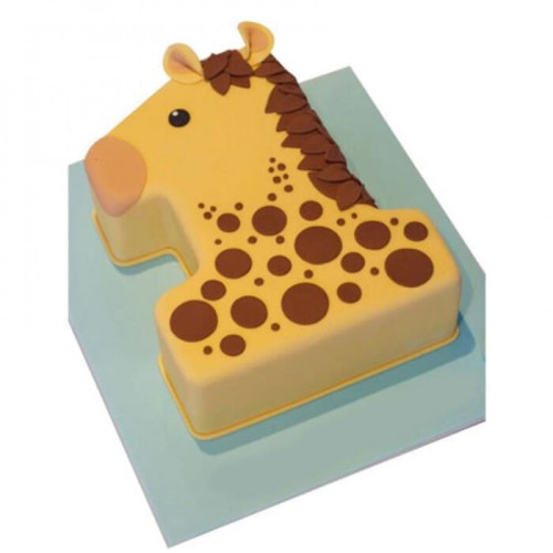 Giraffe Delight Fondant Cake Delivery in Faridabad