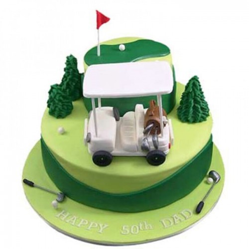 Golf Car Fondant Cake Delivery in Faridabad
