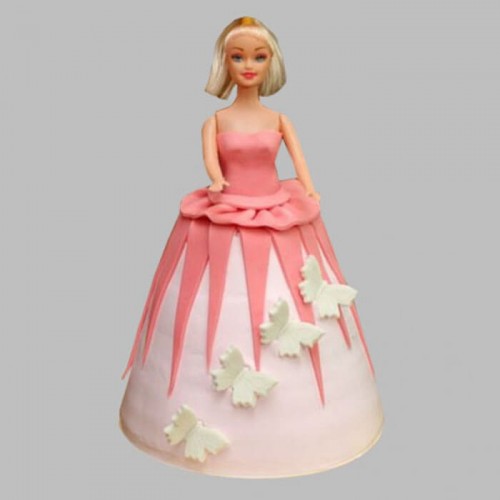 Gorgeous Barbie Fondant Cake Delivery in Faridabad