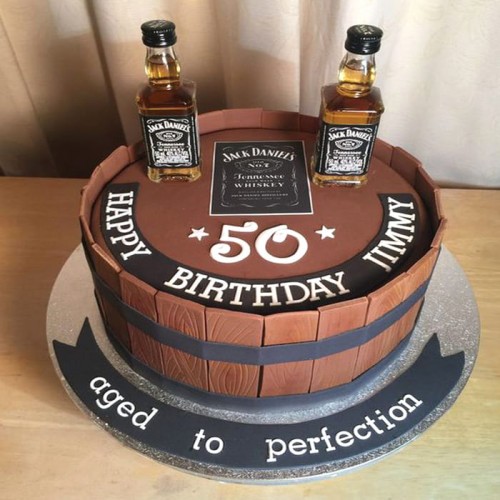 Jack Daniels 50th Birthday Cake Delivery in Faridabad