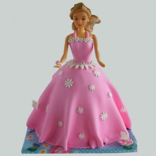 Just Wow Barbie Fondant Cake Delivery in Faridabad