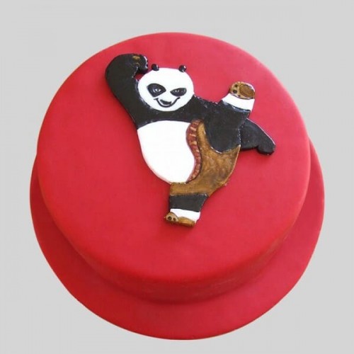 Kung Fu Panda Fondant Cake Delivery in Faridabad