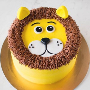 Faridabad Special: Online Lion Face Fondant Cake Online Delivery in  Faridabad