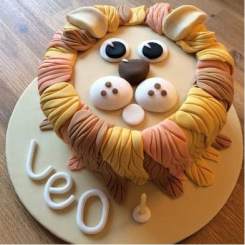 Lion King Fondant Cake Delivery in Faridabad