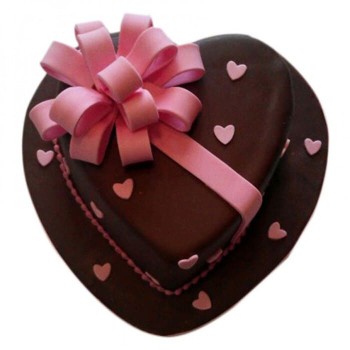 Love Flower Fondant Cake