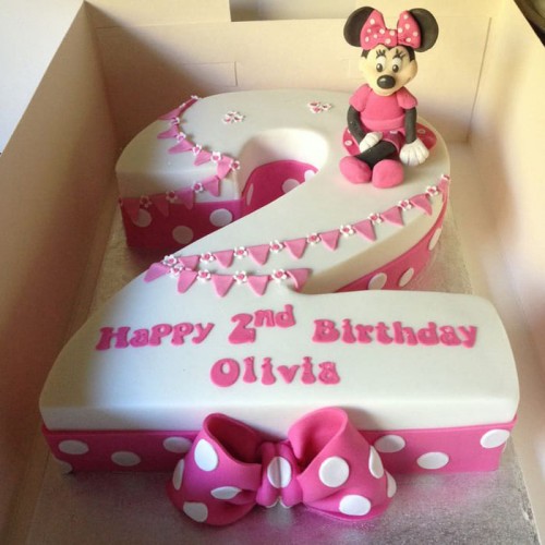 Minnie Love Fondant Cake Delivery in Faridabad