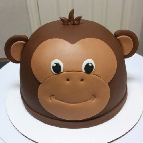 Monkey Customized Fondant Cake Delivery in Faridabad