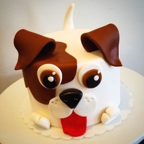 Puppy Customized Fondant Cake Delivery in Faridabad